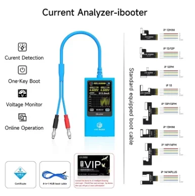 JC IBooter Current Analyzer Precision Fault Date Diagnosis Boot Voltage Real-time Graph Display for i Phone Android Repair Tool
JC IBooter Current Analyzer Precision Fault Date Diagnosis Boot Voltage Real-time Graph Display for i Phone Android Repair Tool