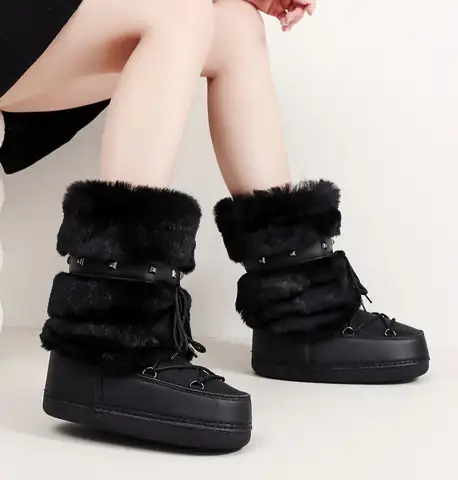 2026 New Winter Warm Plush Unisex Snow Boots Genuine Leather and Wool Low-Cut Cozy Comfortable Stylish Short Boots
