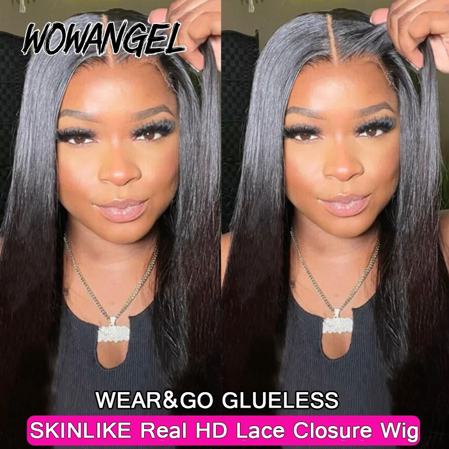 Wow Angel Ready to go Glueless Wigs 5x5 HD Lace Closure Human Hair Wigs 34inch Straight Pre Plucked Brazilian hair For Woman
Wow Angel Ready to go Glueless Wigs 5x5 HD Lace Closure Human Hair Wigs 34inch Straight Pre Plucked Brazilian hair For Woman