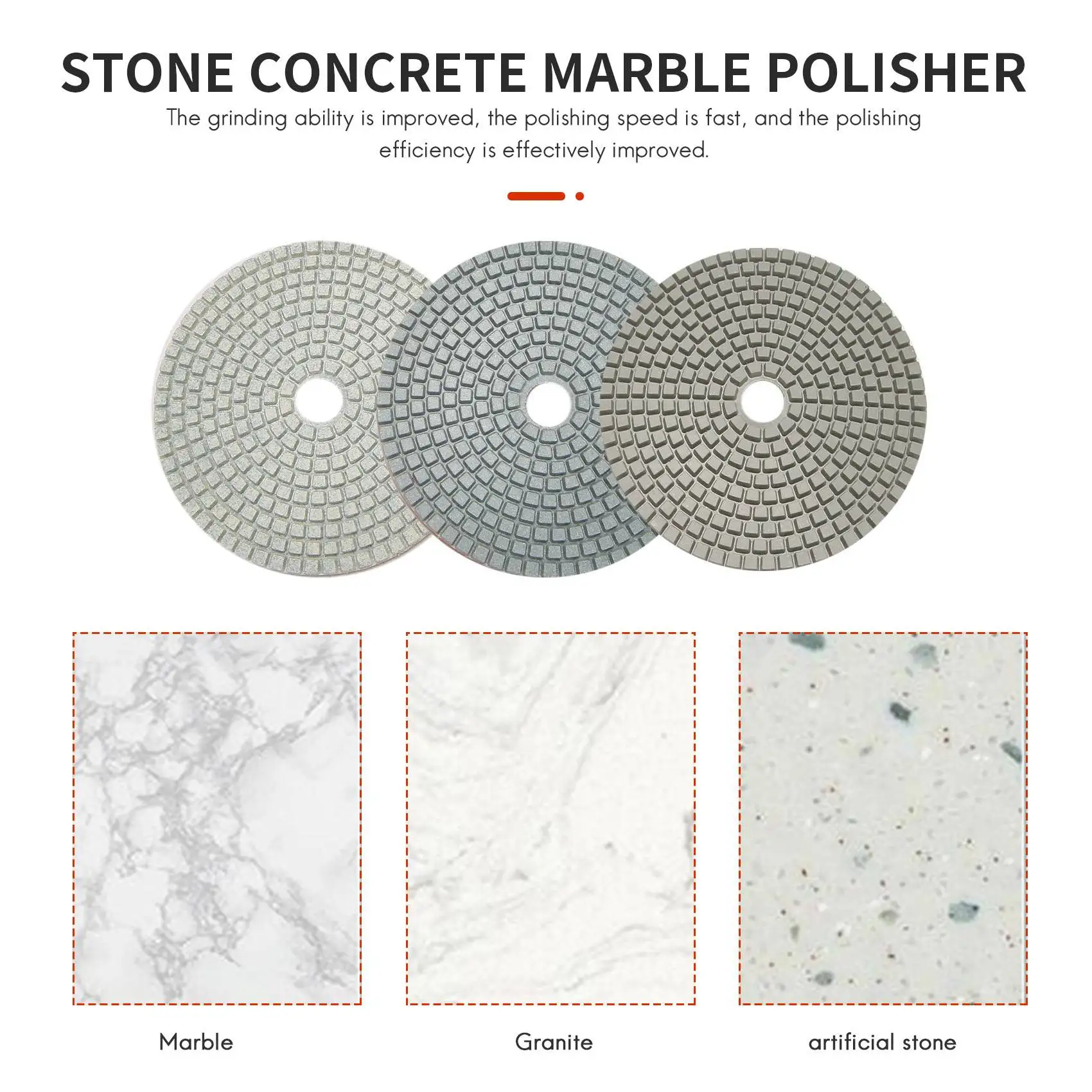 AB66-9 шт./компл. 5-дюймовый набор алмазных полировальных подушечек для гранита, мрамора, бетона, камня, плитки, влажной сухой для гранита, бетона, мрамора, каменной плитки
AB66-9 шт./компл. 5-дюймовый набор алмазных полировальных подушечек для гранита, мрамора, бетона, камня, плитки, влажной сухой для гранита, бетона, мрамора, каменной плитки