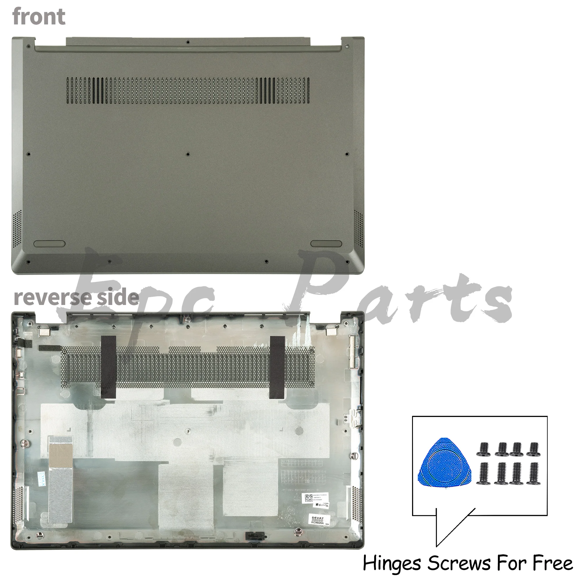 Epc Parts Bottom Case For IdeaPad Flex 14 C340-14 C340-14IWL C340-14API C340-14IML Plastic Parts Replacement Gray/Silver
Epc Parts Bottom Case For IdeaPad Flex 14 C340-14 C340-14IWL C340-14API C340-14IML Plastic Parts Replacement Gray/Silver