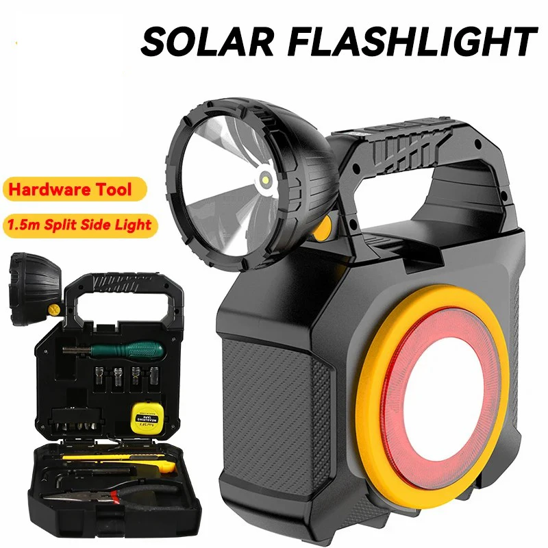 F2 Outdoor Solar LED Flashlight Type-C Rechargeable Screw Kit 1.5m Magnetic Emergency Light Built-in Pliers Tape Measure Set
F2 Outdoor Solar LED Flashlight Type-C Rechargeable Screw Kit 1.5m Magnetic Emergency Light Built-in Pliers Tape Measure Set