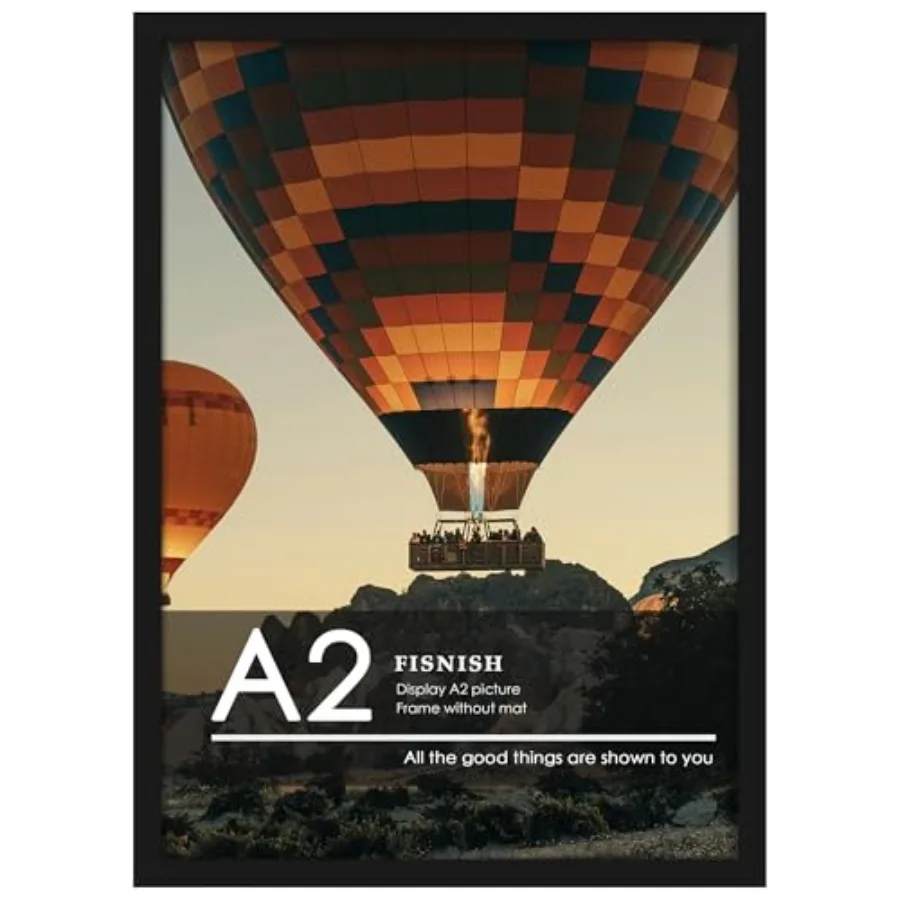A2 Picture Frame Classic 16.5x23.4 Poster Frame Horizontal or Vertical Wall Mounting 1 Pack
A2 Picture Frame Classic 16.5x23.4 Poster Frame Horizontal or Vertical Wall Mounting 1 Pack
