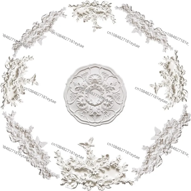 French Gypsum Flower Corner Hollow Bird Ceiling Decoration European Light Luxury Gypsum Line Special Shaped Non PU Light Panel
French Gypsum Flower Corner Hollow Bird Ceiling Decoration European Light Luxury Gypsum Line Special Shaped Non PU Light Panel