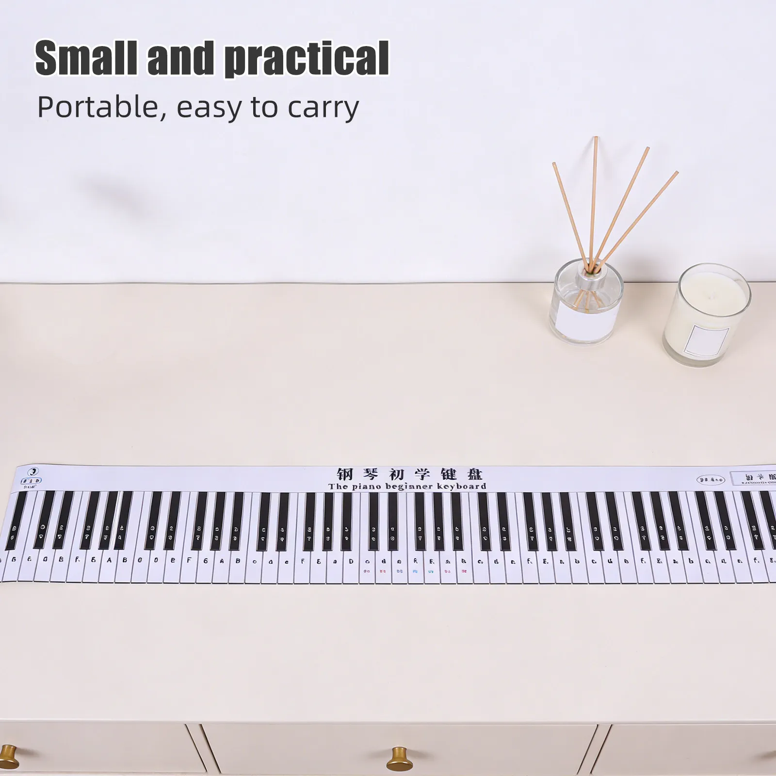 88-Key Piano Fingering Training Mat Piano Finger Exercise Pad Portable Music Practice Pad Keyboard Note Chart for Beginners
88-Key Piano Fingering Training Mat Piano Finger Exercise Pad Portable Music Practice Pad Keyboard Note Chart for Beginners