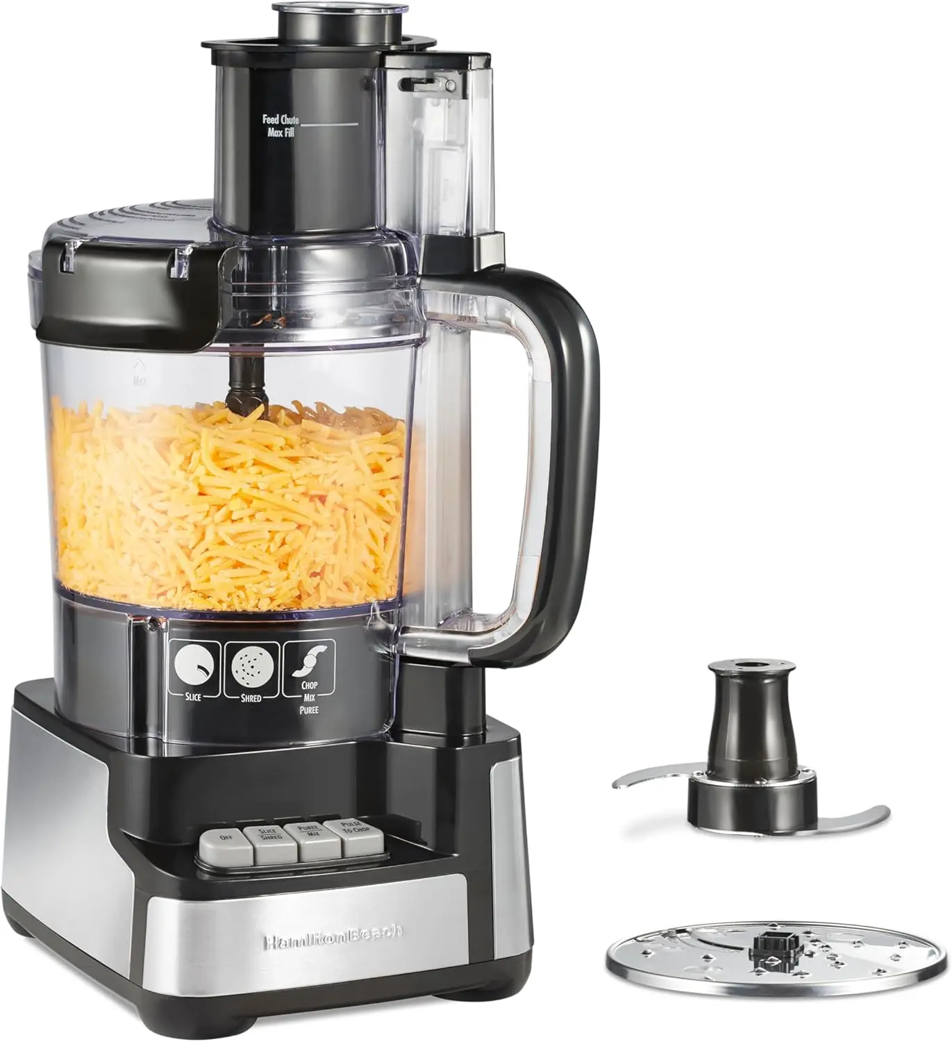 Stack & Snap Food Processor, BPA Free, Stainless Steel Blades, 12-Cup Bowl, 2-Speed 450W, Black (70725A)
Stack & Snap Food Processor, BPA Free, Stainless Steel Blades, 12-Cup Bowl, 2-Speed 450W, Black (70725A)