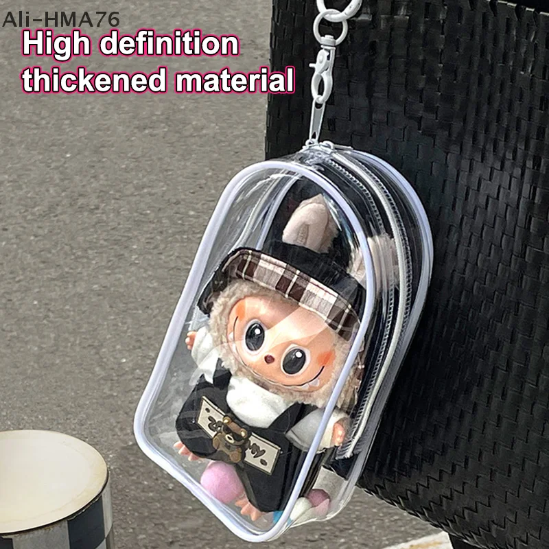 1Pc Clear PVC Dust-proof Storage Bag for Fashion Plush Doll Toys Doll Accessories Organizer Pendant With Keychain for Bag
1Pc Clear PVC Dust-proof Storage Bag for Fashion Plush Doll Toys Doll Accessories Organizer Pendant With Keychain for Bag