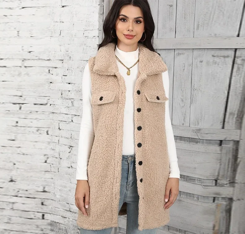 Women's Lamb Plush Vests Splicing Classic Winter Clothing Coats on Sale Lady
Women's Lamb Plush Vests Splicing Classic Winter Clothing Coats on Sale Lady
