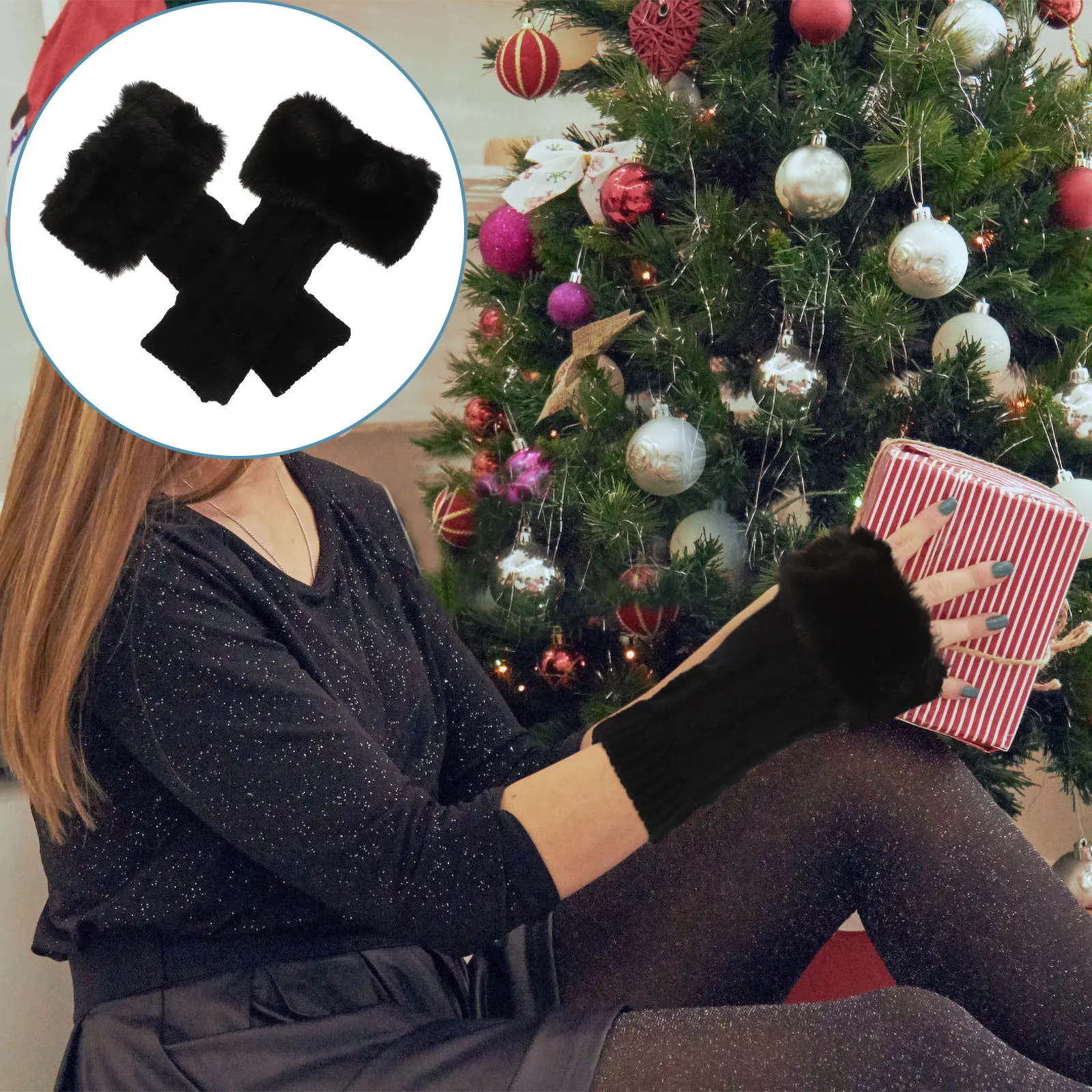 Warm Hand Covers Trendy Sleeves Winter Gloves for Women to Arms Seamless Half-finger Warmers Knitted 
Warm Hand Covers Trendy Sleeves Winter Gloves for Women to Arms Seamless Half-finger Warmers Knitted