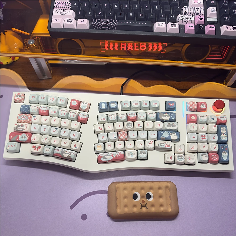 138Keys Cute Cat XOA PBT Keycaps Mechanical Keyboard Cherry Profile Keycaps No Backlit 6.25U Spacebar Key Caps
138Keys Cute Cat XOA PBT Keycaps Mechanical Keyboard Cherry Profile Keycaps No Backlit 6.25U Spacebar Key Caps