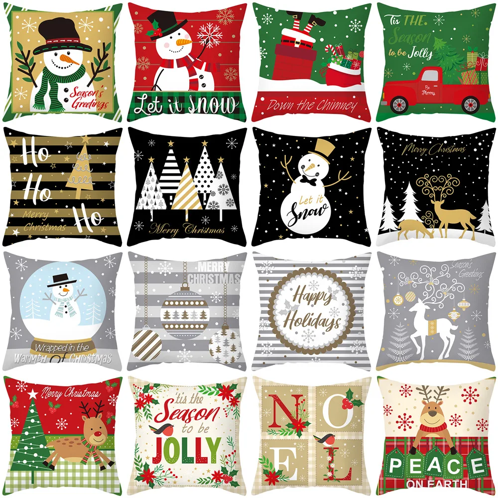 Christmas Pillow Cover 45x45 cm Plaid Striped Pillowcase Cartoon Printed Christmas Cushion Cover Kids Bedroom Decor Cushion Case
Christmas Pillow Cover 45x45 cm Plaid Striped Pillowcase Cartoon Printed Christmas Cushion Cover Kids Bedroom Decor Cushion Case