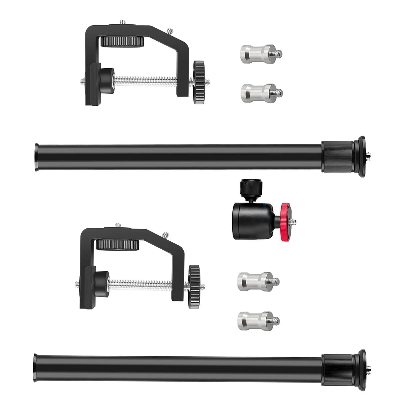 Desk Mounting Stand, 13"-23.6" Adjustable Tabletop 1/4" Screw , Video Light, DSLR, Action Camera
Desk Mounting Stand, 13"-23.6" Adjustable Tabletop 1/4" Screw , Video Light, DSLR, Action Camera