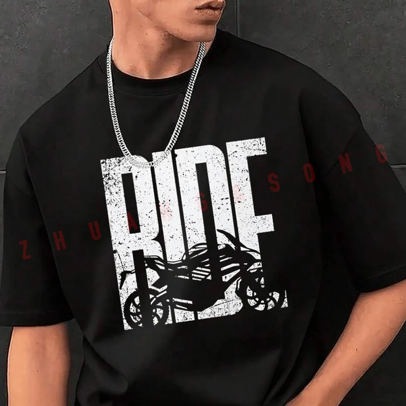 Ride Bike Rider Motorcycle Tshirt Men Black New Hip Hop O-neck Tee Shirt Crew Neck Tops Casual T-shirt
Ride Bike Rider Motorcycle Tshirt Men Black New Hip Hop O-neck Tee Shirt Crew Neck Tops Casual T-shirt