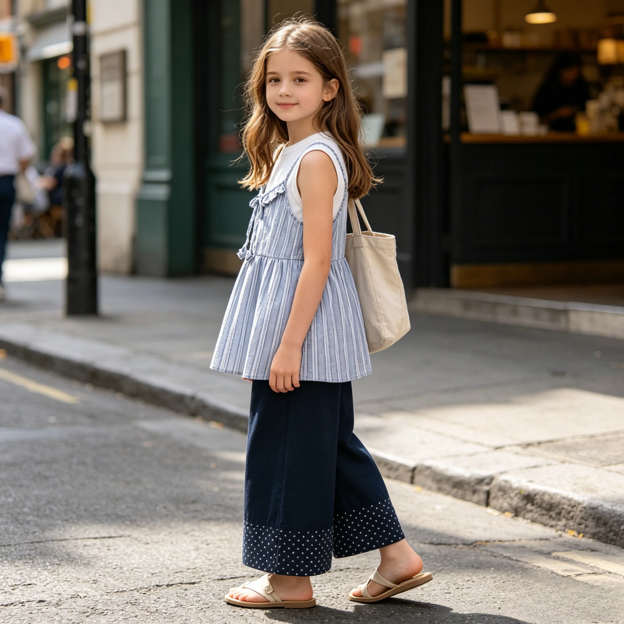 Girls Cotton Linen 3pcs Set Sleeveless Tank Striped Cami Polka Dot Pants Kids Casual Outfit for Summer School Trips Casual Wear
Girls Cotton Linen 3pcs Set Sleeveless Tank Striped Cami Polka Dot Pants Kids Casual Outfit for Summer School Trips Casual Wear