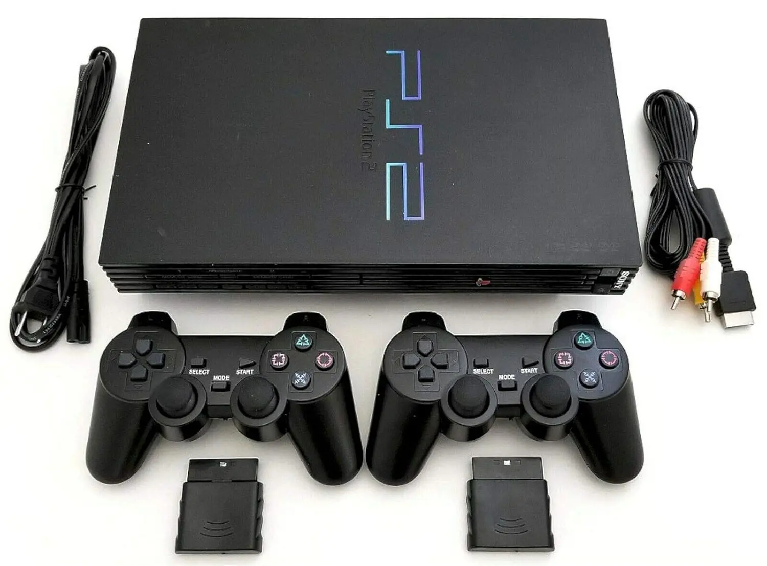 Игровая консоль Sony PS2 Game System с двумя беспроводными пультами PLAYSTATION-2 Black (восстановленными)
Игровая консоль Sony PS2 Game System с двумя беспроводными пультами PLAYSTATION-2 Black (восстановленными)