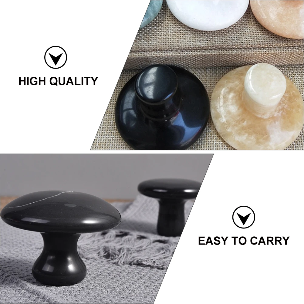 Volcanic Stone Massage Tool Scraping Board for Back Massage Black Gua Sha Massager Mushroom Head Hot Compress Long
Volcanic Stone Massage Tool Scraping Board for Back Massage Black Gua Sha Massager Mushroom Head Hot Compress Long
