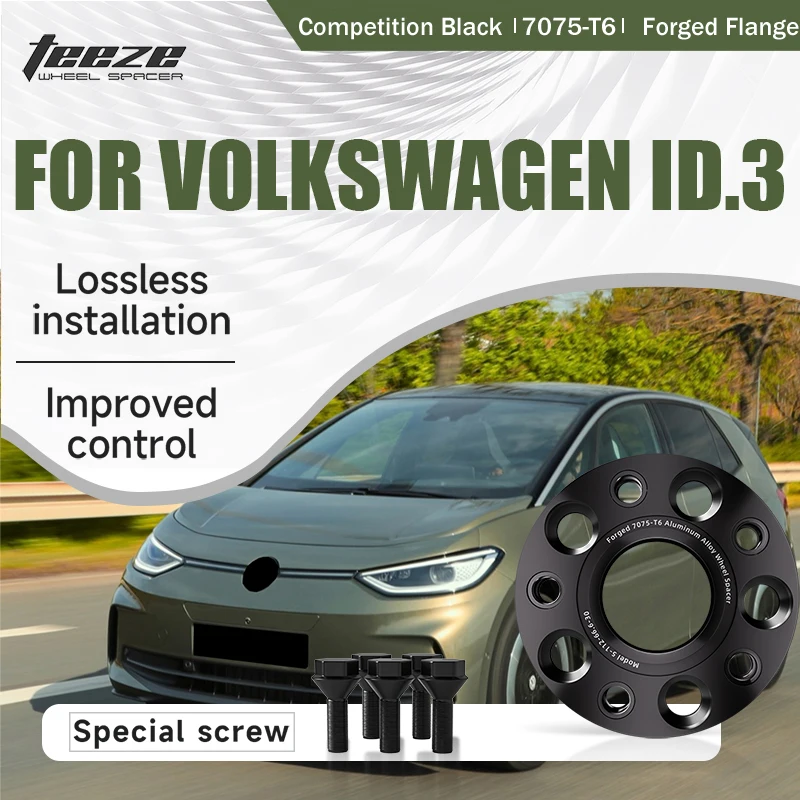 Teeze 2/4pcs 5x112 57.1 M14 x 1.5 Hub Centric Black Forged wheel spacer For Volkswagen ID.3 Flange Plate 15/20/25/30/35mm
Teeze 2/4pcs 5x112 57.1 M14 x 1.5 Hub Centric Black Forged wheel spacer For Volkswagen ID.3 Flange Plate 15/20/25/30/35mm