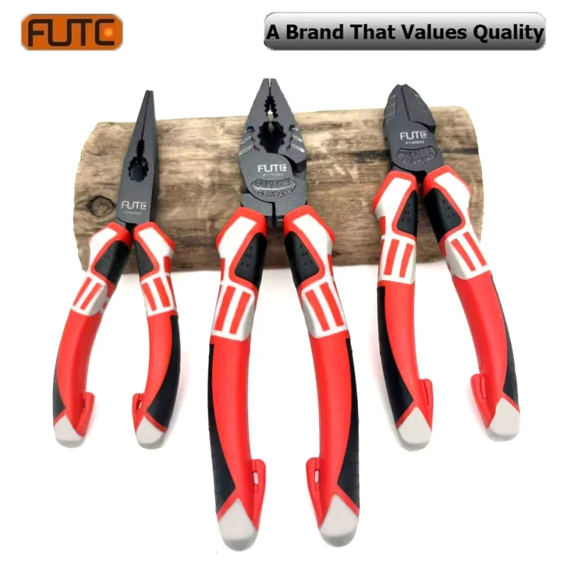 FUTE 6/8 in Multifunctional Wire Cutter German Electrician's Pliers Thickened Clamp Head Cr-V Hand Tools Anti Slip Labor-saving
FUTE 6/8 in Multifunctional Wire Cutter German Electrician's Pliers Thickened Clamp Head Cr-V Hand Tools Anti Slip Labor-saving