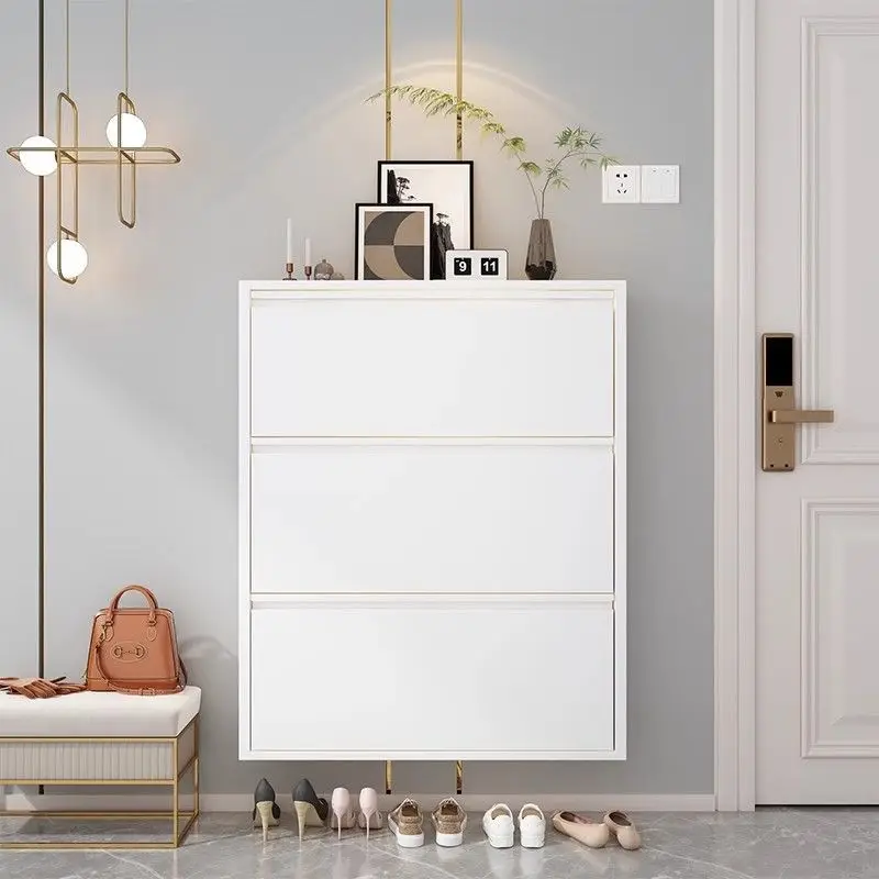 Steel new shoe cabinet Tipping bucket type ultra-thin entrance corridor against the wall Simple household invisible storage smal
Steel new shoe cabinet Tipping bucket type ultra-thin entrance corridor against the wall Simple household invisible storage smal