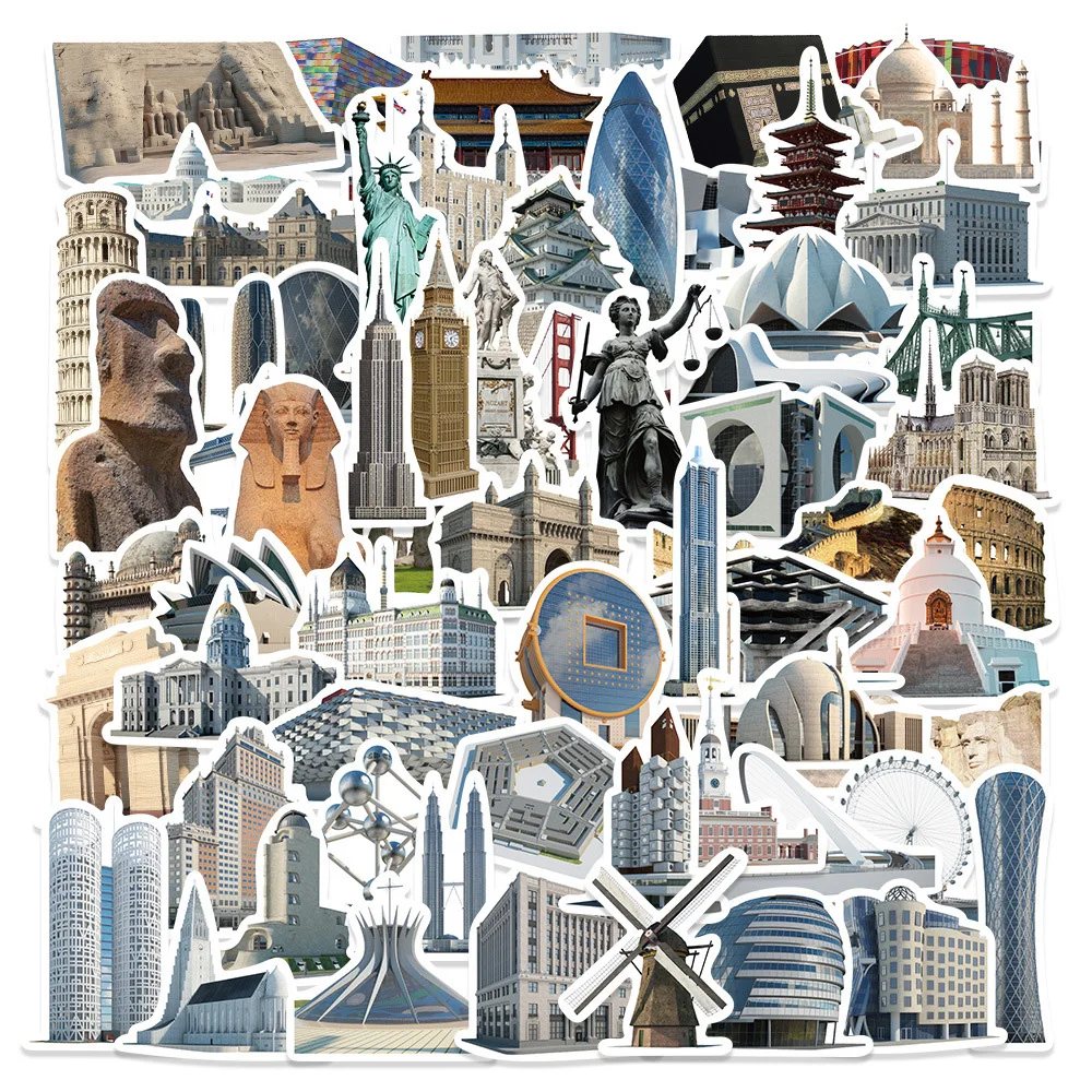 10/30/65pcs World Famous Building Stickers Aesthetic Travel Landmark Decal Skateboard Laptop Phone Motorcycle Waterproof Sticker
10/30/65pcs World Famous Building Stickers Aesthetic Travel Landmark Decal Skateboard Laptop Phone Motorcycle Waterproof Sticker