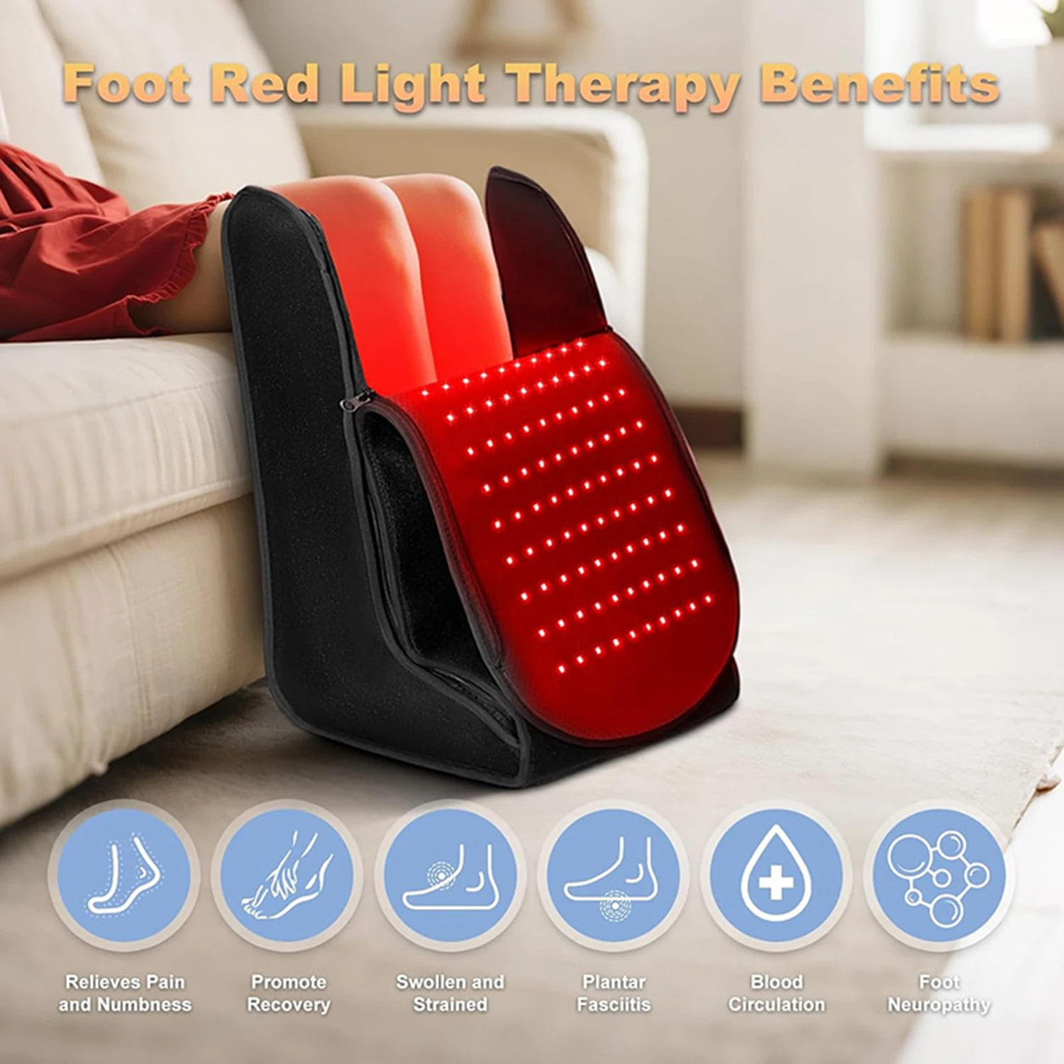 Red Light Leg Hot Compress Massage Set LED Infrared Therapy Leg Protection Foot Cover LED Beads Relieve Leg Fatigue & Pain
Red Light Leg Hot Compress Massage Set LED Infrared Therapy Leg Protection Foot Cover LED Beads Relieve Leg Fatigue & Pain