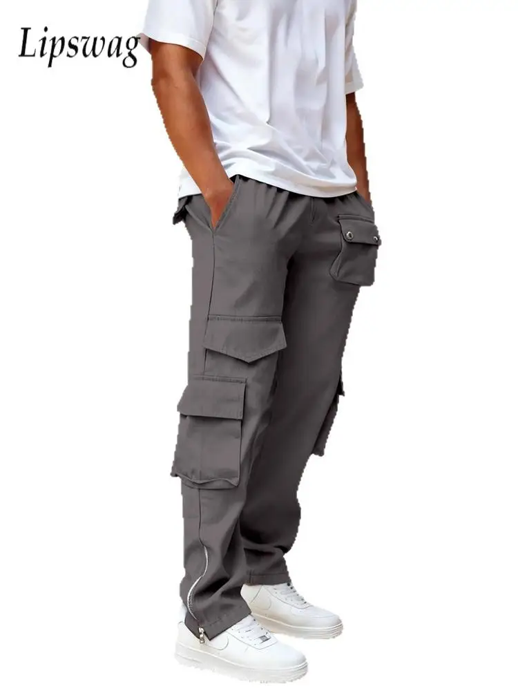 Винтажные однотонные прямые брюки-карго, мужские новые повседневные свободные брюки с несколькими карманами, мужские осенние модные брюки-карго с боковой молнией
Винтажные однотонные прямые брюки-карго, мужские новые повседневные свободные брюки с несколькими карманами, мужские осенние модные брюки-карго с боковой молнией