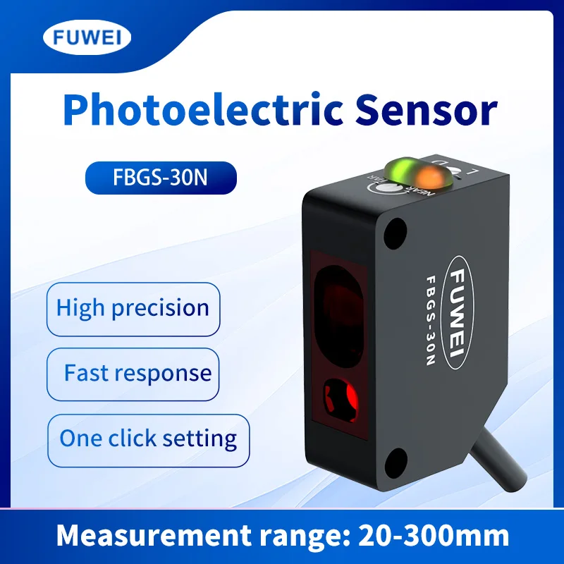 FUWEI FBGS-10 24V Detect Different Shapes and Uneven Surfaces Background Suppression Type Photoelectric Sensor
FUWEI FBGS-10 24V Detect Different Shapes and Uneven Surfaces Background Suppression Type Photoelectric Sensor