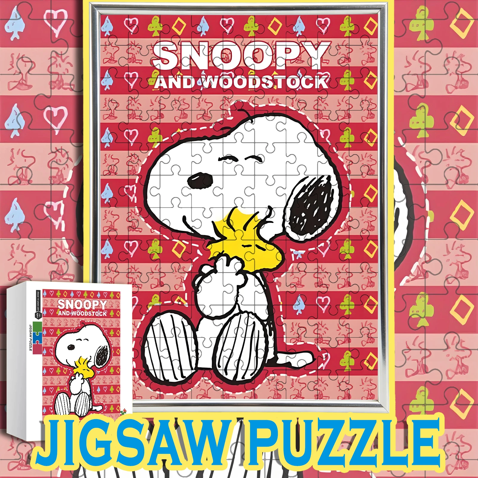 Snoopy Hugging Woodstock Retro Cartoon Wooden Jigsaw Puzzle 108/200/300/500/1000pcs Color Box
Snoopy Hugging Woodstock Retro Cartoon Wooden Jigsaw Puzzle 108/200/300/500/1000pcs Color Box