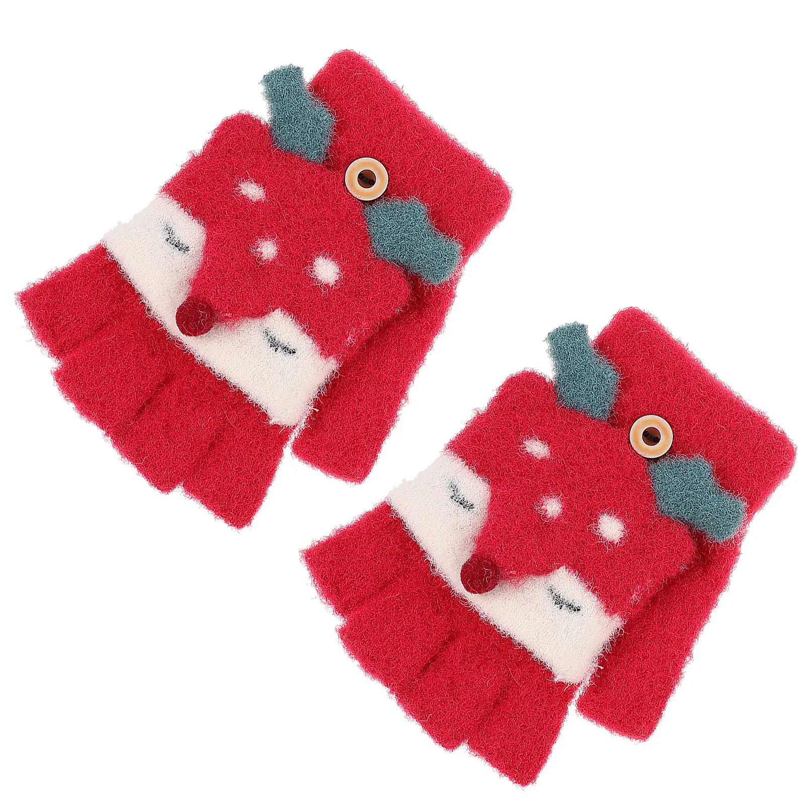 1Pair Winter Kids Gloves Warm Knitted Cartoon Foxes Mittens Flip- -Friendly Soft Fit Three-Dimensional Cut Children
1Pair Winter Kids Gloves Warm Knitted Cartoon Foxes Mittens Flip- -Friendly Soft Fit Three-Dimensional Cut Children