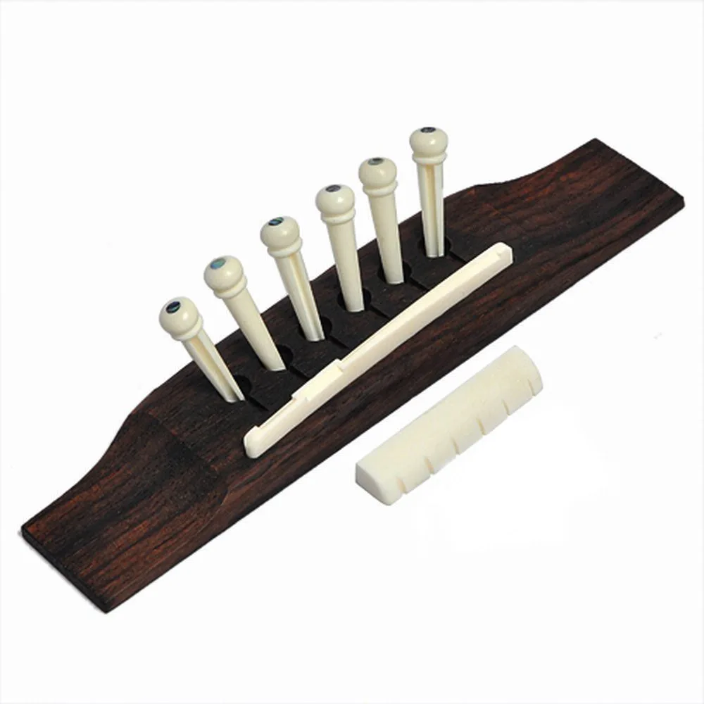 Народный мост из палисандра, верхняя и нижняя гайка из бычьей кости, набор штифтов для струн из бычьей кости, аксессуары для гитары
Народный мост из палисандра, верхняя и нижняя гайка из бычьей кости, набор штифтов для струн из бычьей кости, аксессуары для гитары