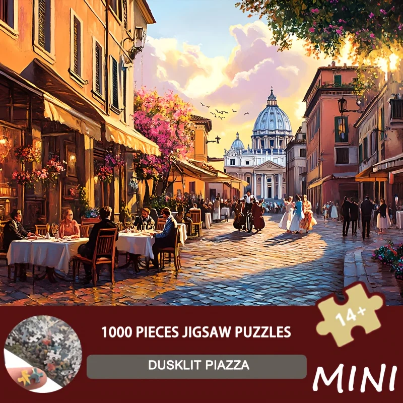 Adult Mini Size 1000pcs Puzzle Dusklit Piazza Twilight Art – Hand-Painted Cityscape Gift Urban Collectors (38x26cm)
Adult Mini Size 1000pcs Puzzle Dusklit Piazza Twilight Art – Hand-Painted Cityscape Gift Urban Collectors (38x26cm)