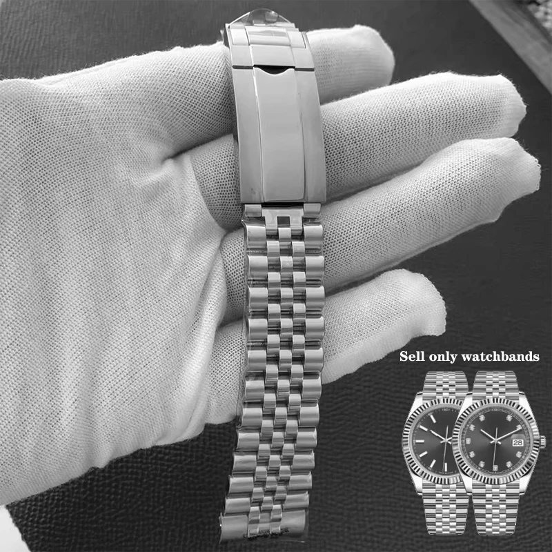 Jubilee Watch Band For Rolex Sub GMT Yacht Daytona 20mm 904 Stainless steel Watch Strap Luxury Bracelet Mod Parts Replacement
Jubilee Watch Band For Rolex Sub GMT Yacht Daytona 20mm 904 Stainless steel Watch Strap Luxury Bracelet Mod Parts Replacement