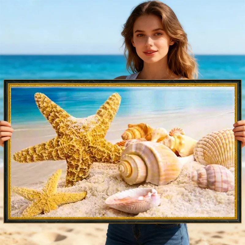 2026 New style Cross Stitch Kits Shell Seaside Embroidery Landscape Fantasy Printed Canvas Art Girl Home Room Decoration
2026 New style Cross Stitch Kits Shell Seaside Embroidery Landscape Fantasy Printed Canvas Art Girl Home Room Decoration