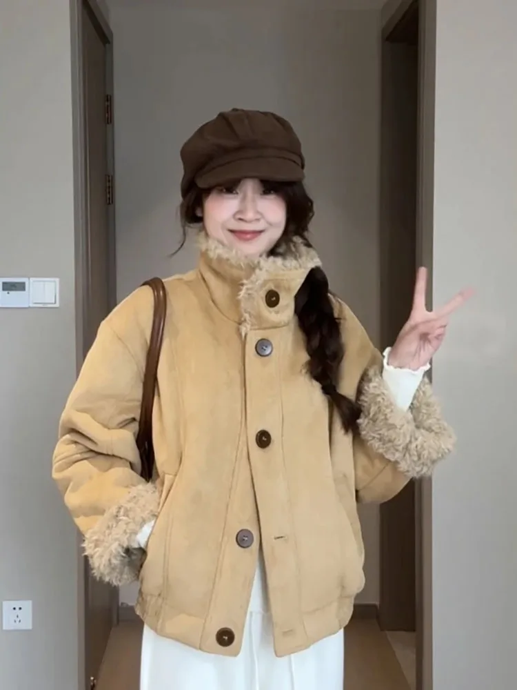 Thiened Winter Coat Women's Sle Wed Casual Eco-friendly Fluffy Jaet Korean Version Cotton Clothes Warm Commute
Thiened Winter Coat Women's Sle Wed Casual Eco-friendly Fluffy Jaet Korean Version Cotton Clothes Warm Commute