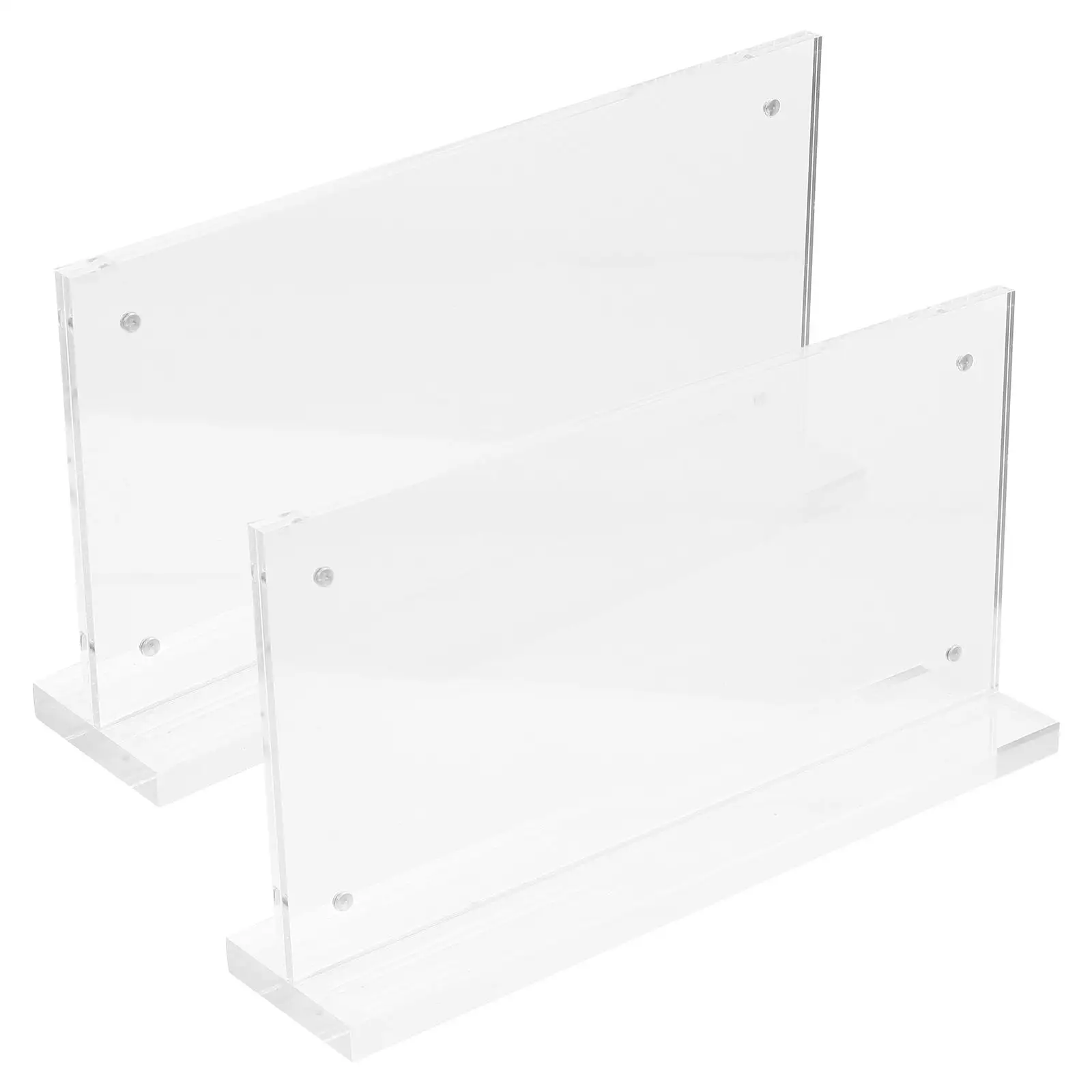 2Pcs Magnetic Acrylic Display Stand 10x20cm Double Sided Clear Tabletop Sign Holder Menu Frame For Retail Supermarkets
2Pcs Magnetic Acrylic Display Stand 10x20cm Double Sided Clear Tabletop Sign Holder Menu Frame For Retail Supermarkets