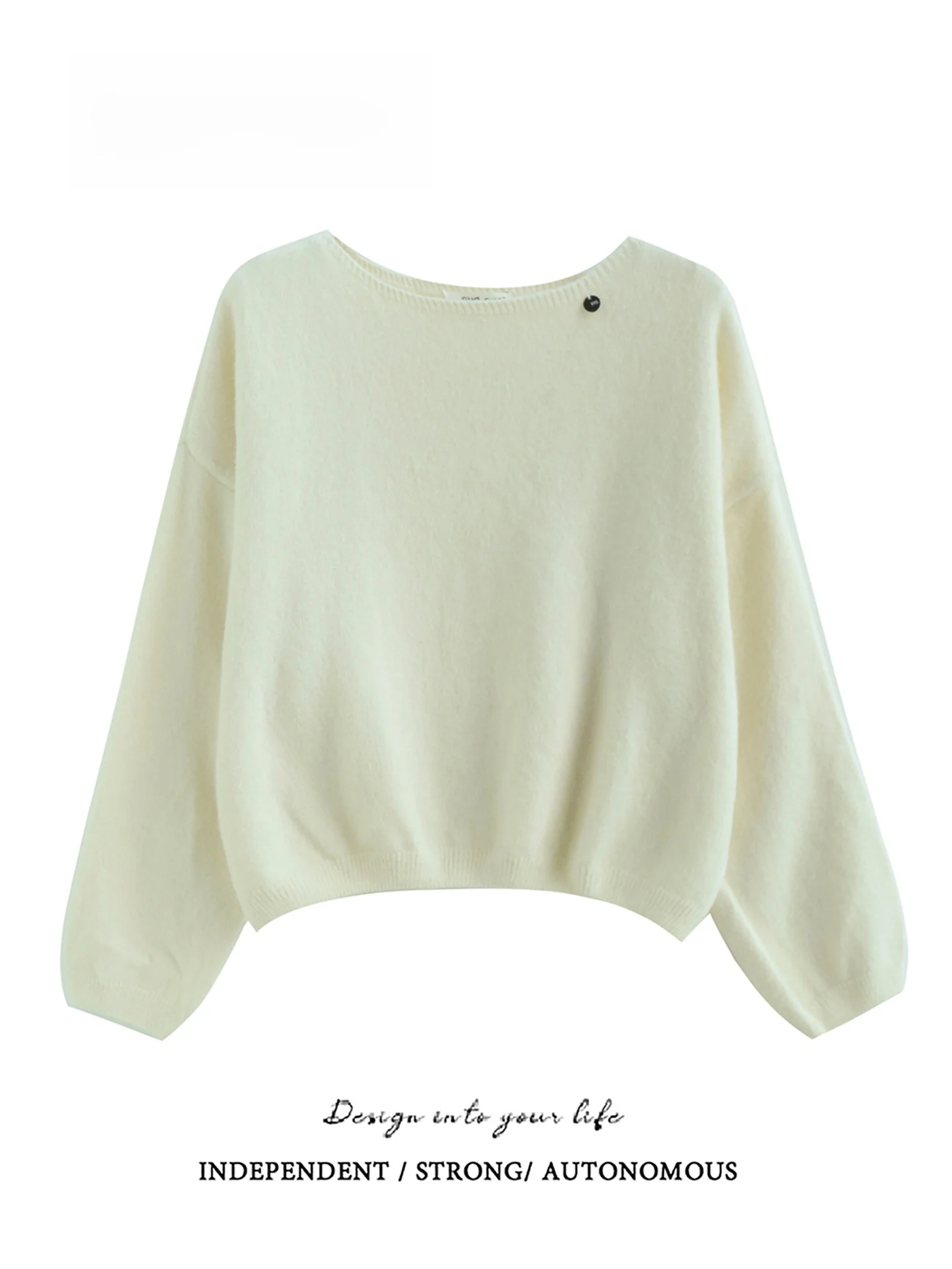 Laid-back Style Short Length Long Sleeve Overhead Knitted Sweater Iron Label One-Shoulder Warmth Winter Fashion Commute Style
Laid-back Style Short Length Long Sleeve Overhead Knitted Sweater Iron Label One-Shoulder Warmth Winter Fashion Commute Style