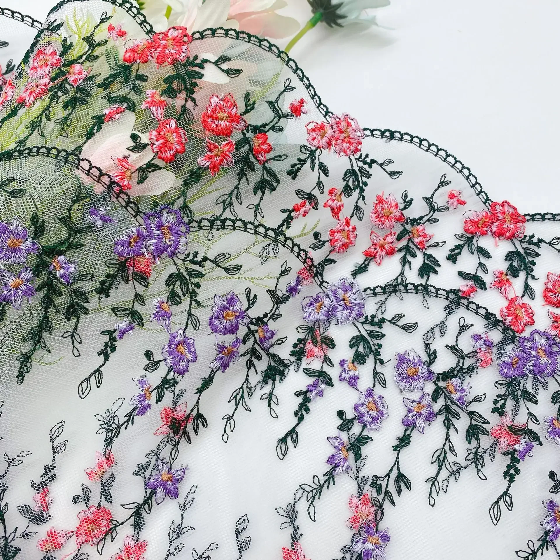40Yards Floral Embroidery Lace Trim Lingerie Sewing Craft DIY Apparel Fabric Lace Accessories 2025
40Yards Floral Embroidery Lace Trim Lingerie Sewing Craft DIY Apparel Fabric Lace Accessories 2025