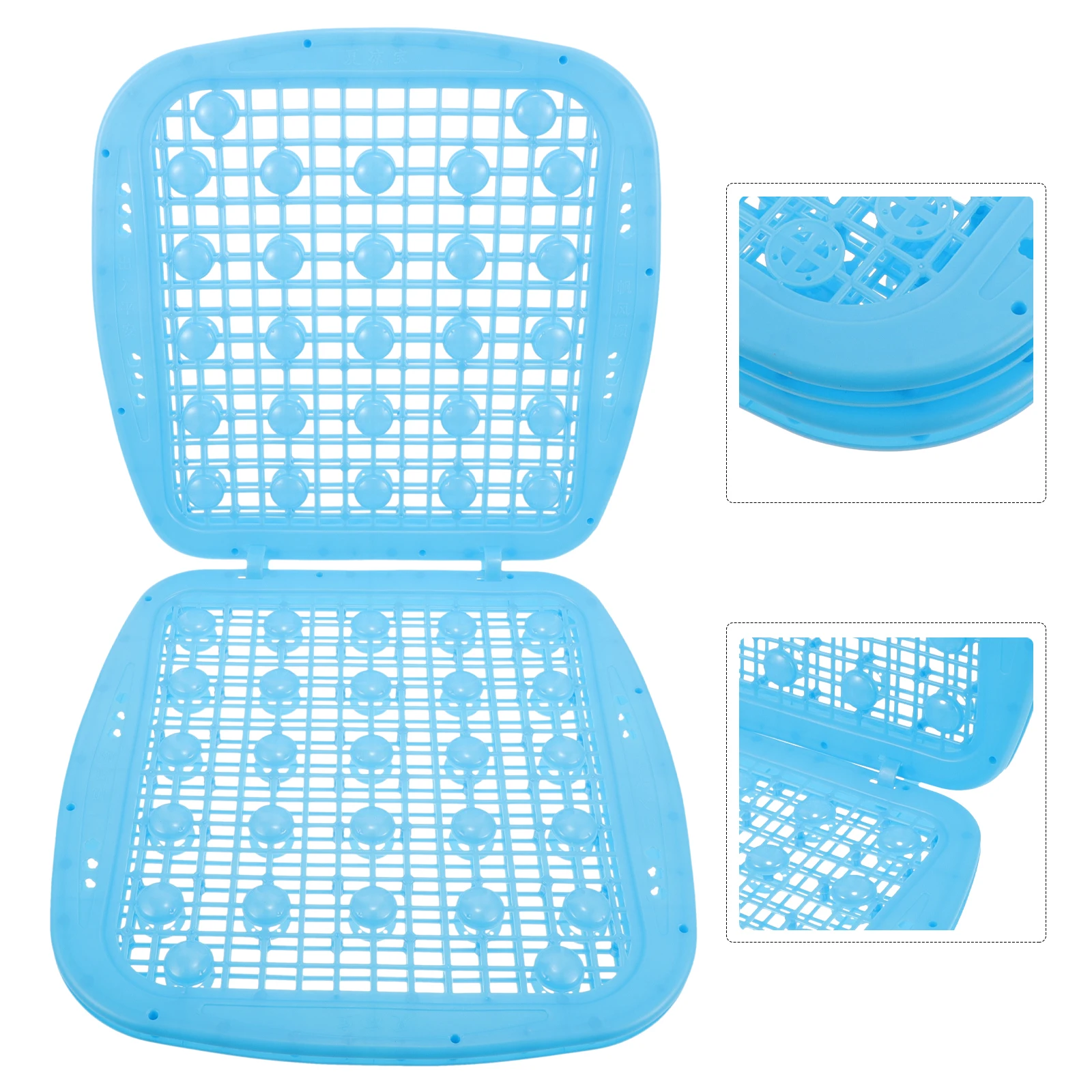 Summer Plastic Car Seat Cushion Double Layer Blue Non-slip Ventilated Pad for Truck Van Driver Chair Seats Automotive Breathable 
Summer Plastic Car Seat Cushion Double Layer Blue Non-slip Ventilated Pad for Truck Van Driver Chair Seats Automotive Breathable