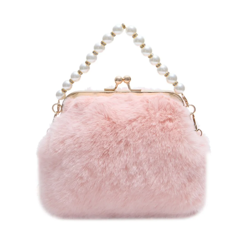 Trendy Pearl Evening Bag Fluffy Cheongsam Accessories Faux Fur Plush Handbag Elegant Kiss Lock Shell Crossbody Bag Lady
Trendy Pearl Evening Bag Fluffy Cheongsam Accessories Faux Fur Plush Handbag Elegant Kiss Lock Shell Crossbody Bag Lady