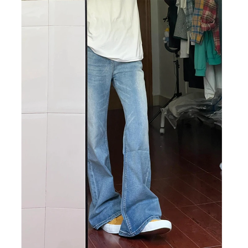 Ice Blue Curved Blade Jeans Men's Summer Thin Tall Micro Flare Pants Clean Fit Slim Straight Leg Jeans Trendy Straight Cut Jeans
Ice Blue Curved Blade Jeans Men's Summer Thin Tall Micro Flare Pants Clean Fit Slim Straight Leg Jeans Trendy Straight Cut Jeans
