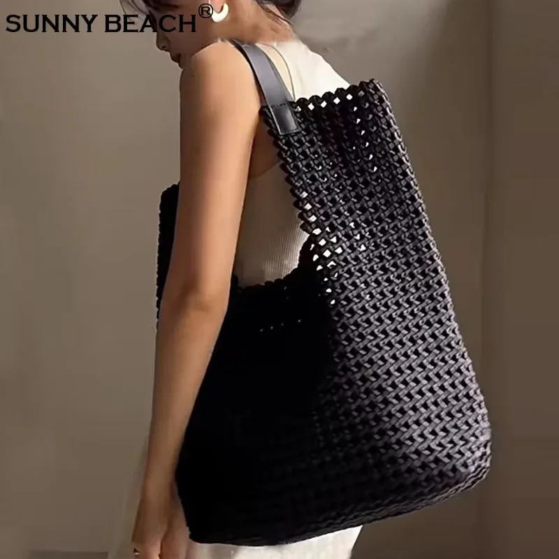 SUNNY BEACH Fashion Large Hollow Out Woven PU Leather Shoulder Bag Handbag Woman Casual Bag Lady
SUNNY BEACH Fashion Large Hollow Out Woven PU Leather Shoulder Bag Handbag Woman Casual Bag Lady