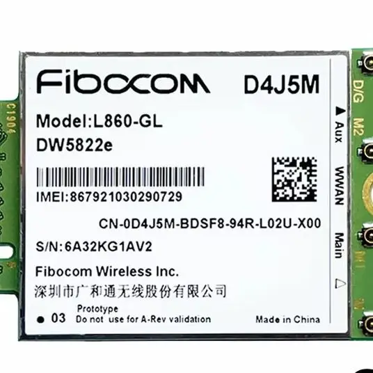 FOR DW5822e L860-GL D4J5M 4G Module 1Gbps Cat16 4G Card 4G module M.2 For dell Inspiron 7490 Laptop notebook
FOR DW5822e L860-GL D4J5M 4G Module 1Gbps Cat16 4G Card 4G module M.2 For dell Inspiron 7490 Laptop notebook