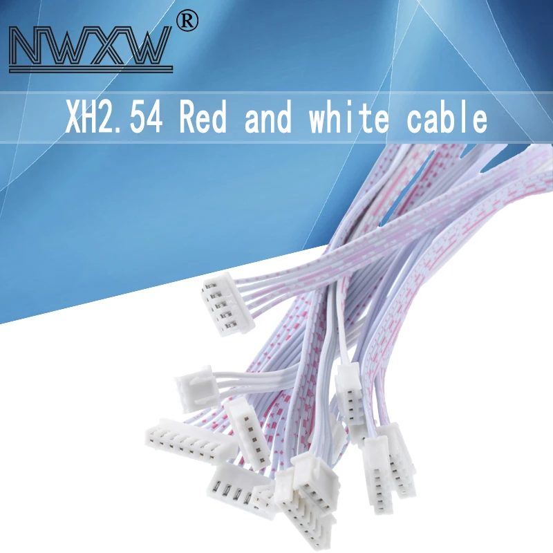 10pcs XH2.54 red and white cable in the same direction 20CM 2P/3P/4P/5P/6P/7P/8P/9P/10P/11P/12P single/double terminal cable
10pcs XH2.54 red and white cable in the same direction 20CM 2P/3P/4P/5P/6P/7P/8P/9P/10P/11P/12P single/double terminal cable