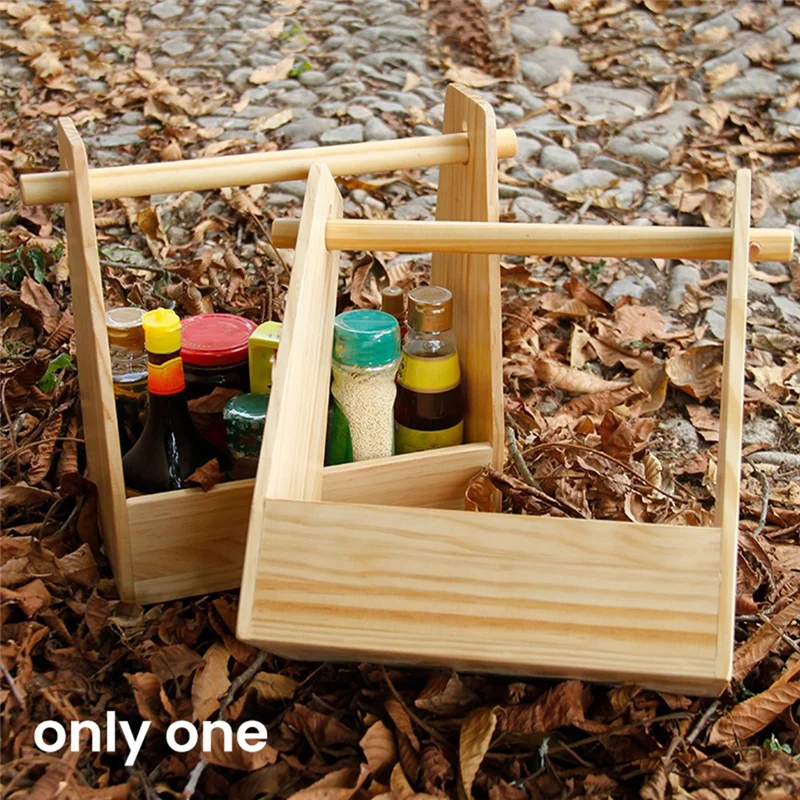 Wooden Seasoning Box, Spice Jar Rack, Outdoor Seasoning Holder Organizer With Handle BBQ Seasoning Box Storage Shelf-AC82 
Wooden Seasoning Box, Spice Jar Rack, Outdoor Seasoning Holder Organizer With Handle BBQ Seasoning Box Storage Shelf-AC82