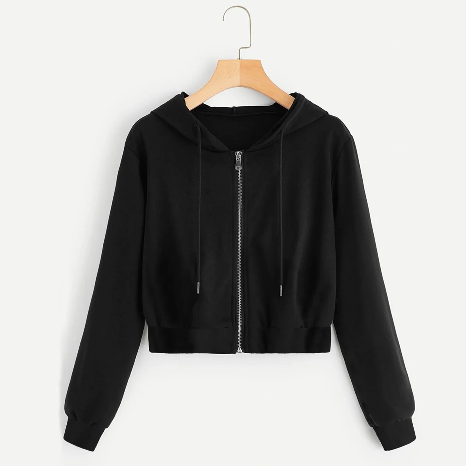 2024 New Hot Sale Women's Casual Solid Colour Tops Sweatshirt Autumn and Winter Lace-up Zip High Quality Hooded Short Top
2024 New Hot Sale Women's Casual Solid Colour Tops Sweatshirt Autumn and Winter Lace-up Zip High Quality Hooded Short Top