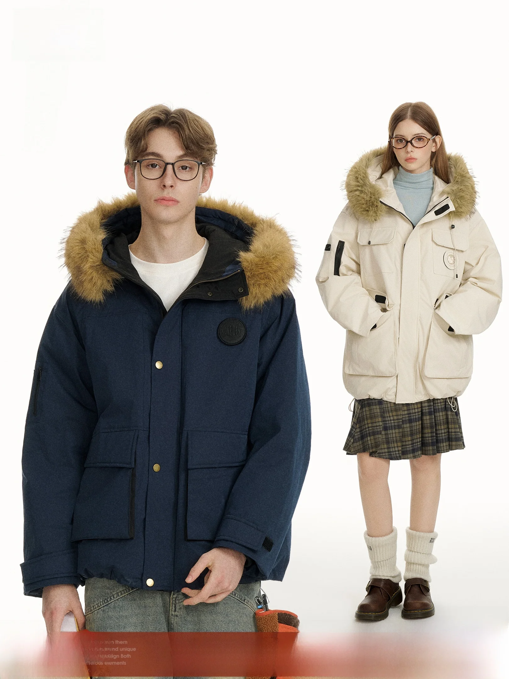 Beetle Town Detachable Large Fur Collar Workwear Cotton Jaet Women Winter Thiened Cotton Coat Outerwear Casual Loose Fit
Beetle Town Detachable Large Fur Collar Workwear Cotton Jaet Women Winter Thiened Cotton Coat Outerwear Casual Loose Fit