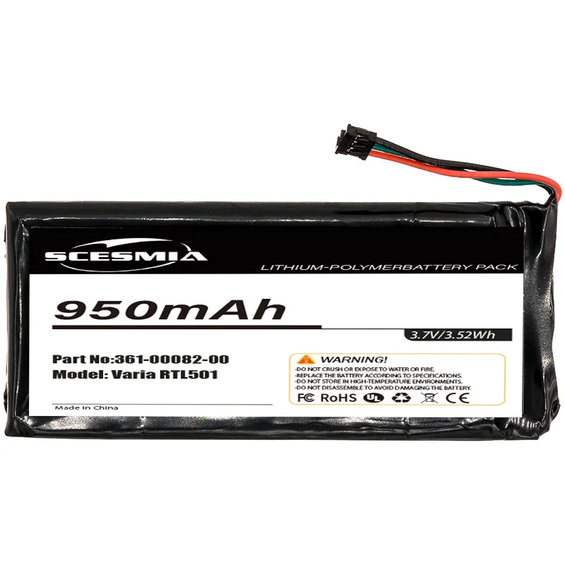 3.7V 950mAh Bicycles Flashlights Battery 361-00082-00 for Garmin Varia TL,RTL510,RTL 510,RTL501, 010-01951-00 +TOOL
3.7V 950mAh Bicycles Flashlights Battery 361-00082-00 for Garmin Varia TL,RTL510,RTL 510,RTL501, 010-01951-00 +TOOL