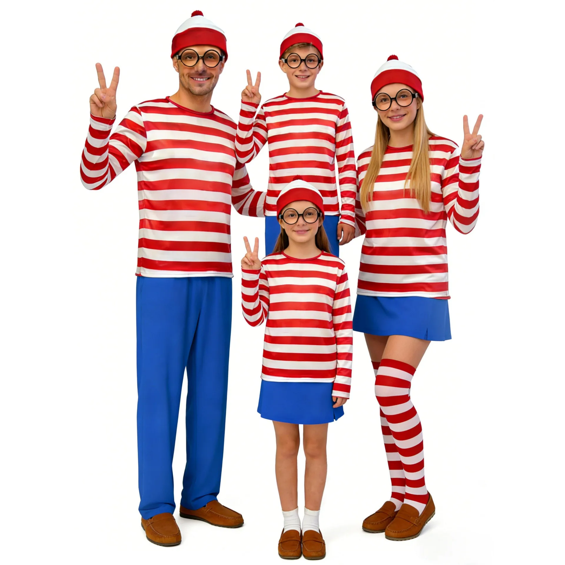 Halloween Wheres Wally Parent-Child Costume Cartoon Cosplay Playwear Polyester Fiber 100% Stage Performance Traditional Hanfu
Halloween Wheres Wally Parent-Child Costume Cartoon Cosplay Playwear Polyester Fiber 100% Stage Performance Traditional Hanfu