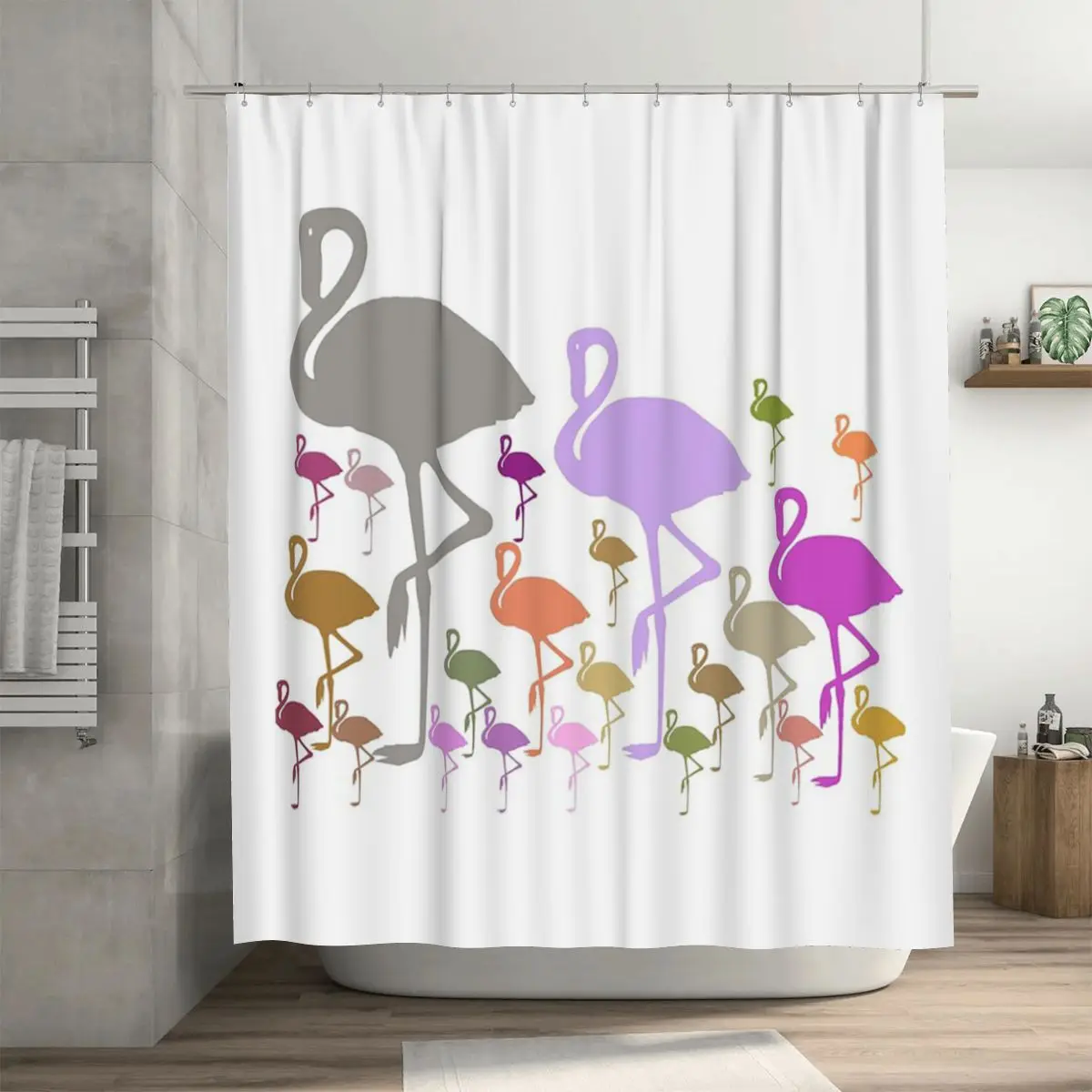 Завеса для душа Fabulous Flamingos, полиэстеровая, водонепроницаемая, для ванной комнаты, с крючками
Завеса для душа Fabulous Flamingos, полиэстеровая, водонепроницаемая, для ванной комнаты, с крючками