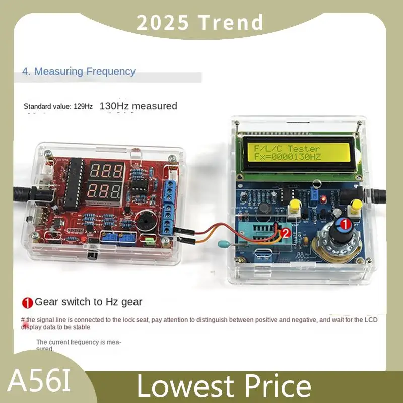 A56I Top Capacitance And Inductance Meter Frequency Measurement DIY Electronic Set Kit 51 Monolithic Tester Circuit Board Weldin
A56I Top Capacitance And Inductance Meter Frequency Measurement DIY Electronic Set Kit 51 Monolithic Tester Circuit Board Weldin